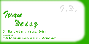 ivan weisz business card
